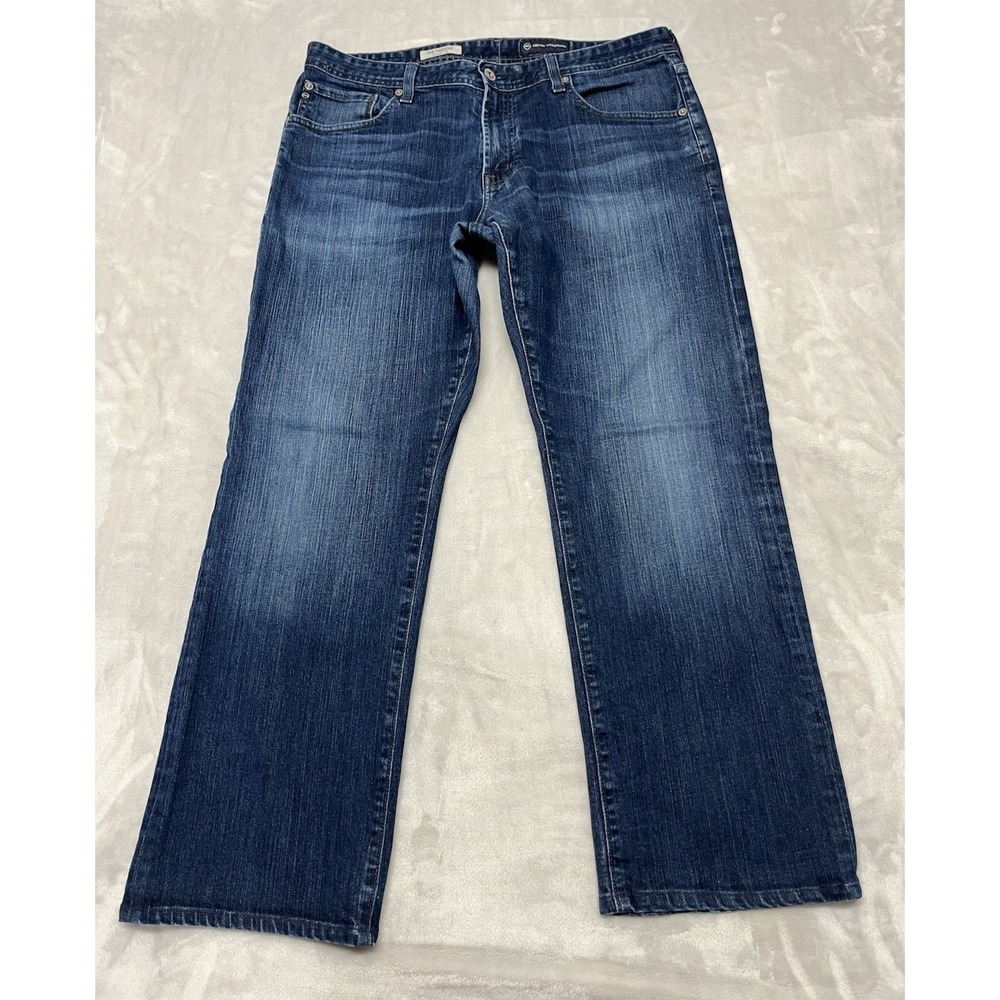 AG Adriano Goldschmied Jeans Men 36R Blue Wash The Protege Straight Leg Whisker